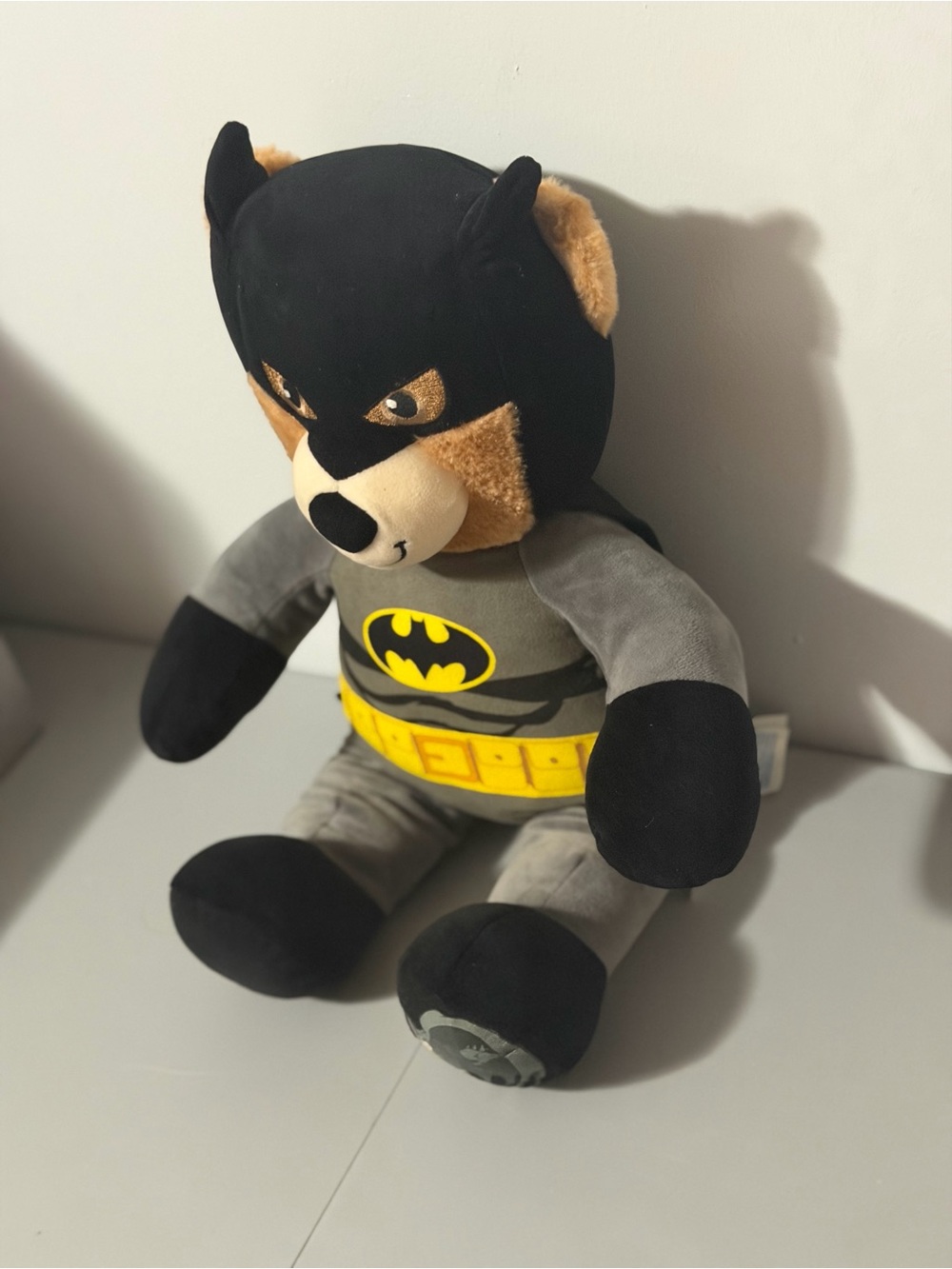 Build-A-Bear Batman Inspired Teddy Bear 16” Retired DC Comics Plush 2017 - Picture 3 of 16